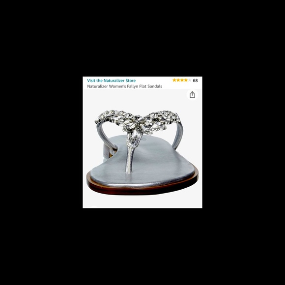 SOLD NOT FOR SALE Naturalizer Fallyn silver strap & clear rhinestone - Picture 2 of 11